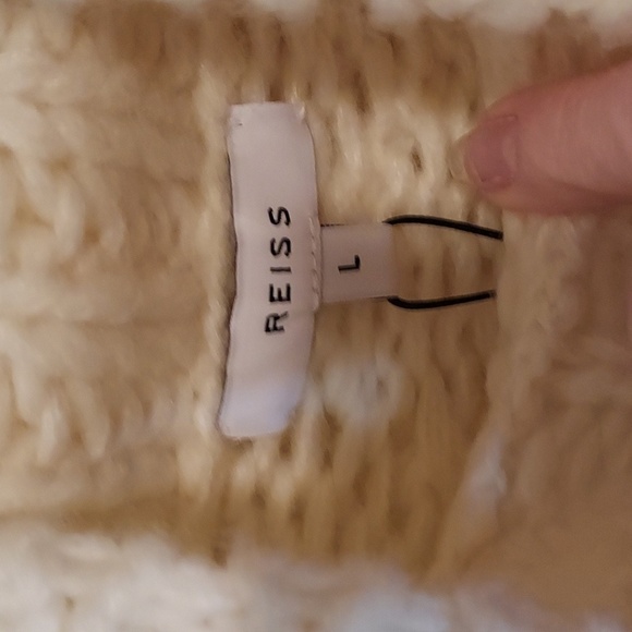 REISS Hettie Color Block Chunky Roll Neck Sweater - Picture 6 of 16